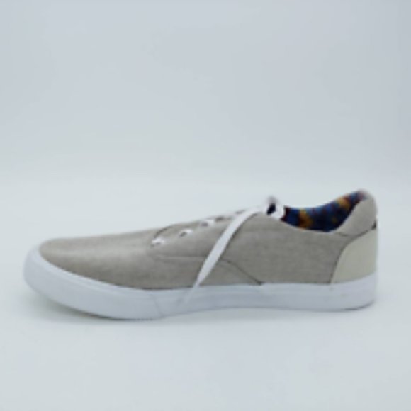 Departwest Mens Ballas Sneakers Gray White Low Top Lace Up Round Toe 10M - Picture 2 of 10